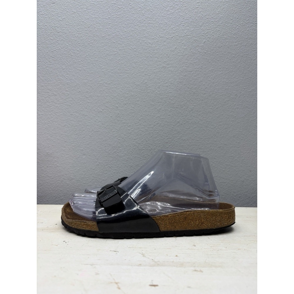 Birkenstock Black Patent Leather Madrid Sandals Size 37